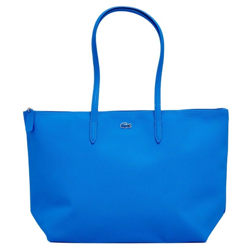 Lacoste Blue PVC Shopping Tote